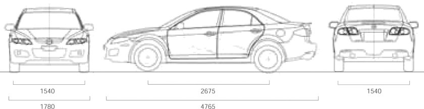 Mazda 6 gg габариты