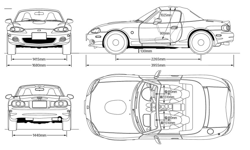 Mazda MX 5 Blueprint