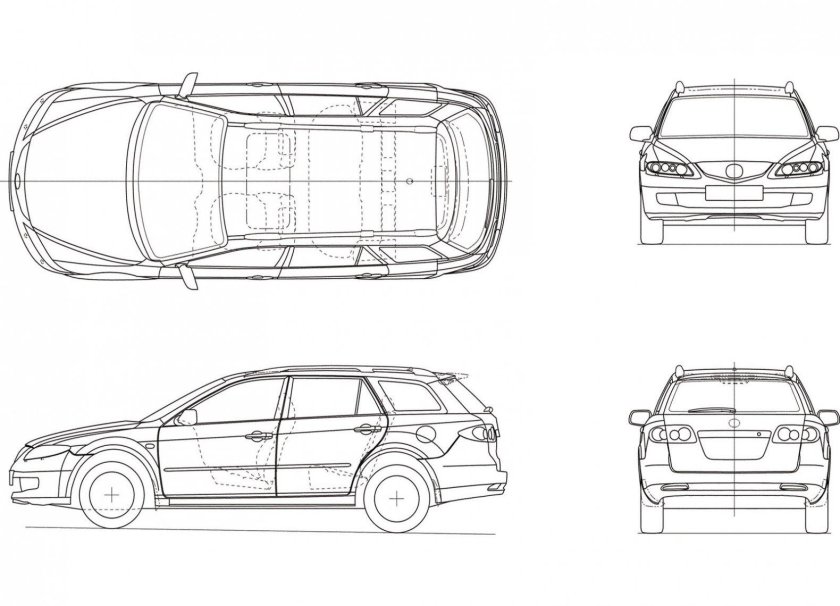 Мазда 6 универсал габариты