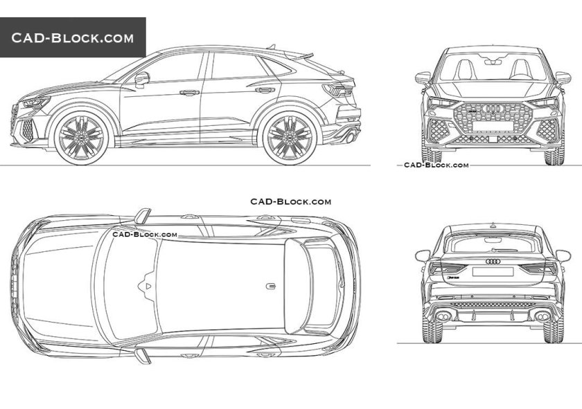 Чертеж ауди q8
