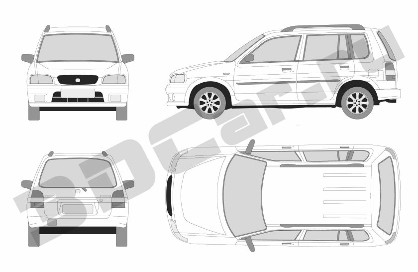 Мазда Демио 2003 габариты кузова