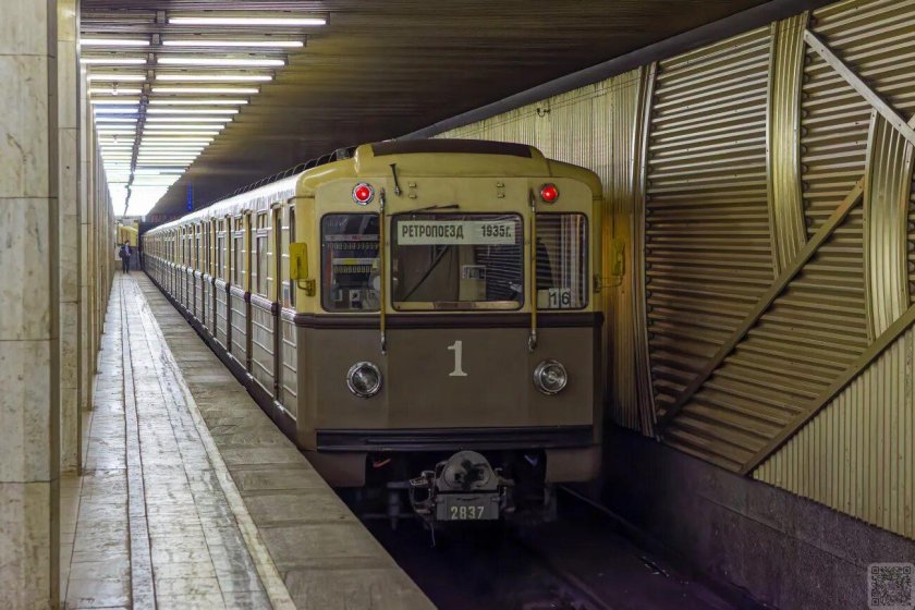 Ретропоезд Сокольники кабина