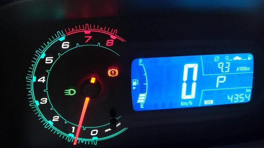 Приборная панель кобальт