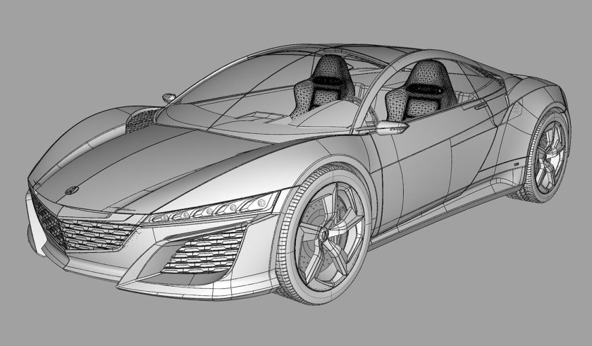Acura NSX Blueprint