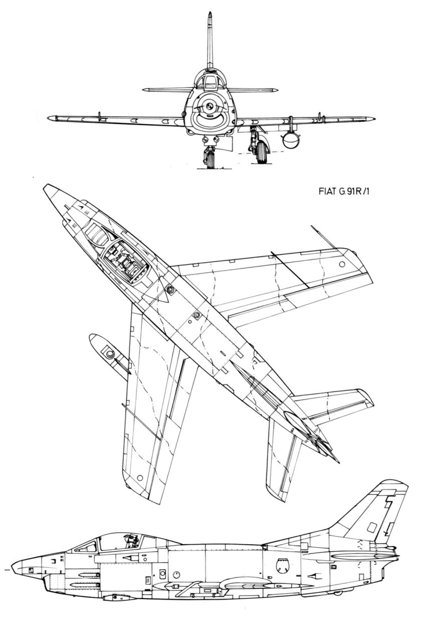 Фиат г91 самолет