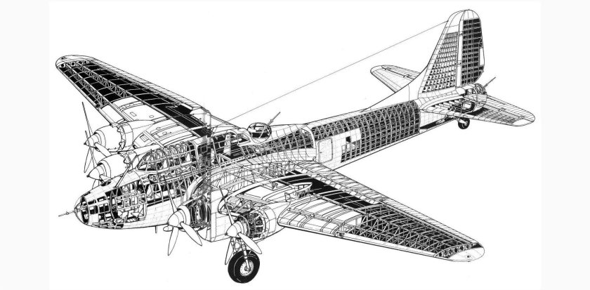 Пе-8 бомбардировщик ТТХ