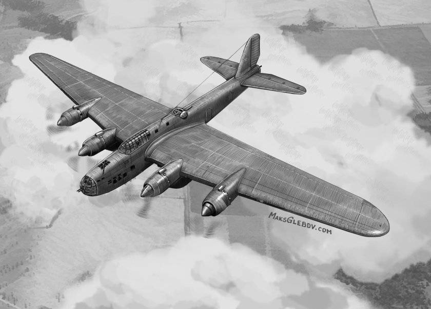 Самолет ант-42 ( ТБ-7)