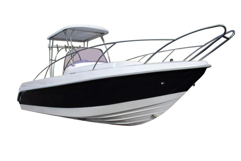 Лодка на белом фоне