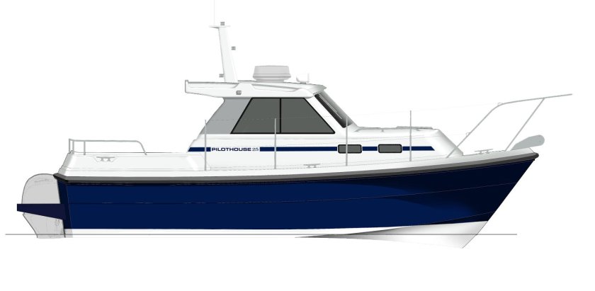 Лодка сбоку вектор