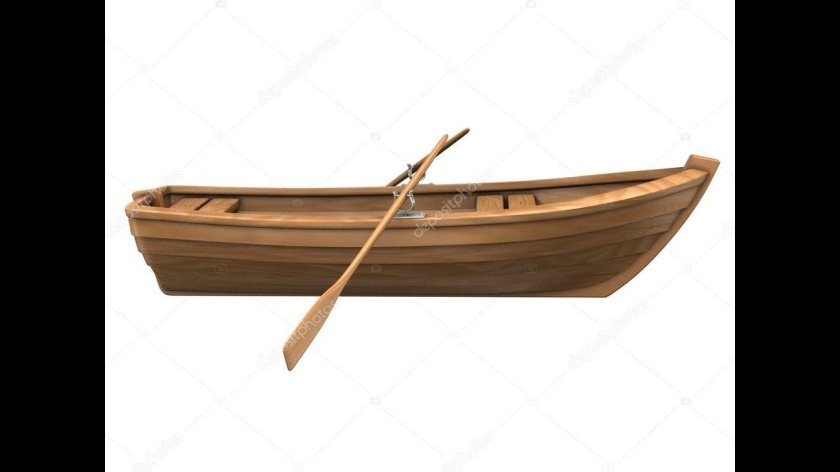 Лодка деревянная