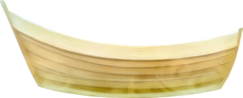 Лодка на белом фоне