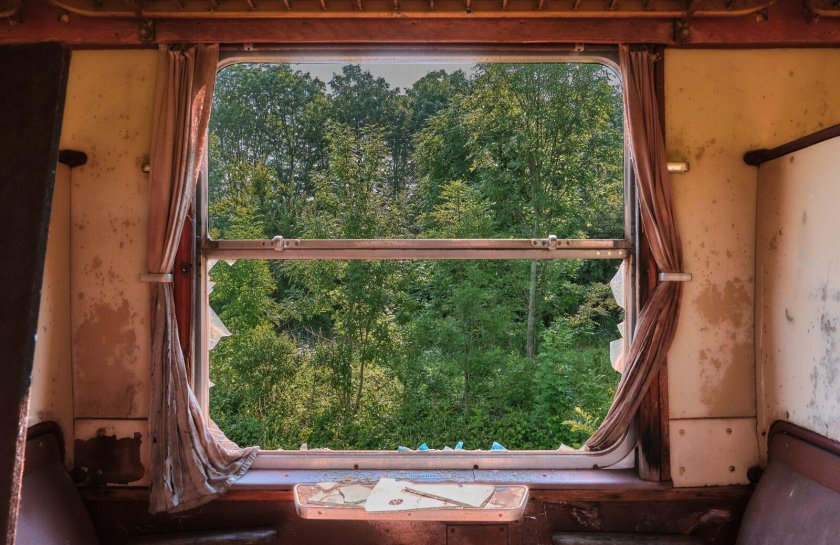 Вид из окна поезда