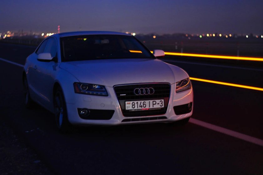 Ауди ночью фото