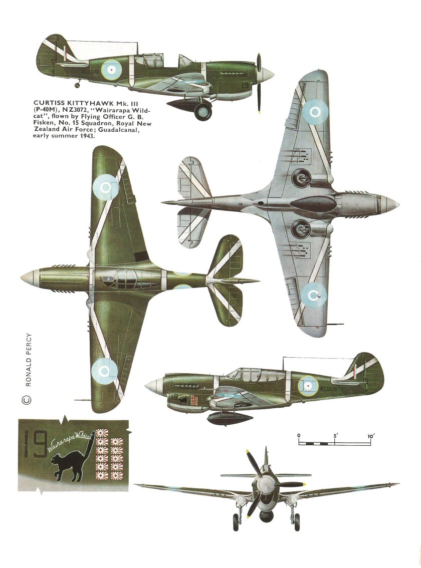P40 самолет Kitty Hawk