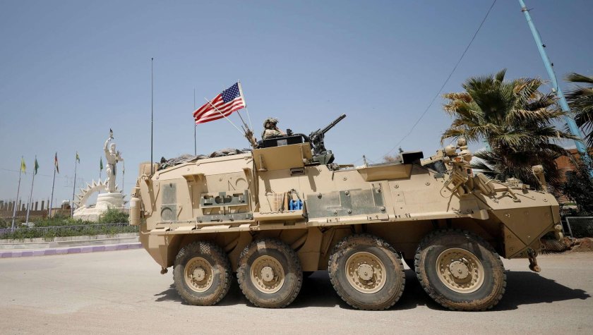 Колонна техники США