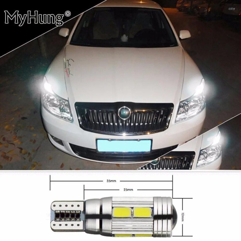 Габаритные огни Шкода Октавия а5