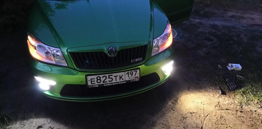 Led ПТФ Skoda Octavia a5