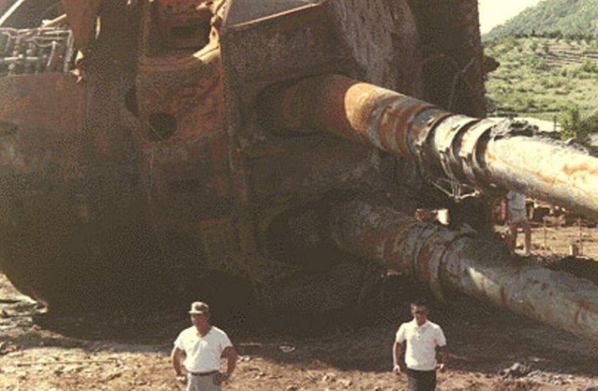 Башня главного калибра линкора "Муцу"