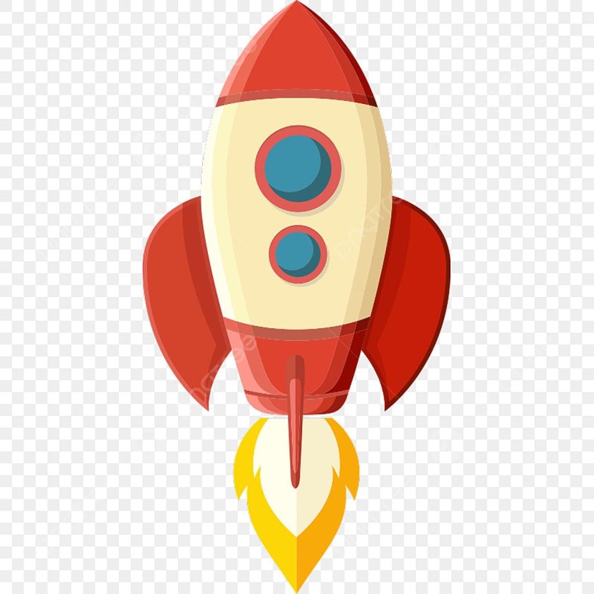 Ракета мультяшная