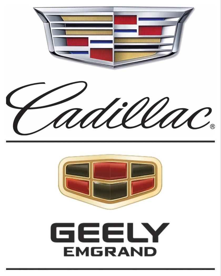 Geely Cadillac значок Geely
