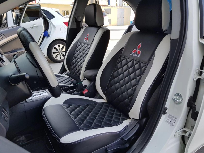 Чехлы из экокожи на Митсубиси Лансер 10