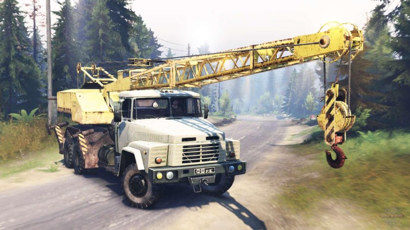 КРАЗ 250 кран