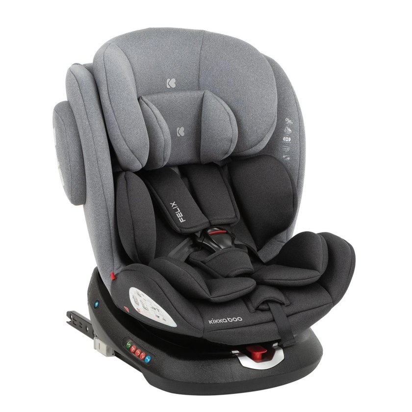 Kikkaboo 31002070080 car Seat 0-1-2-3 (0-36 kg) Felix Isofix Black