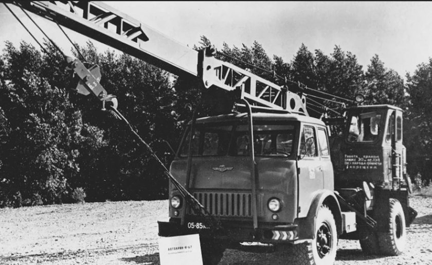 МАЗ 500 кран