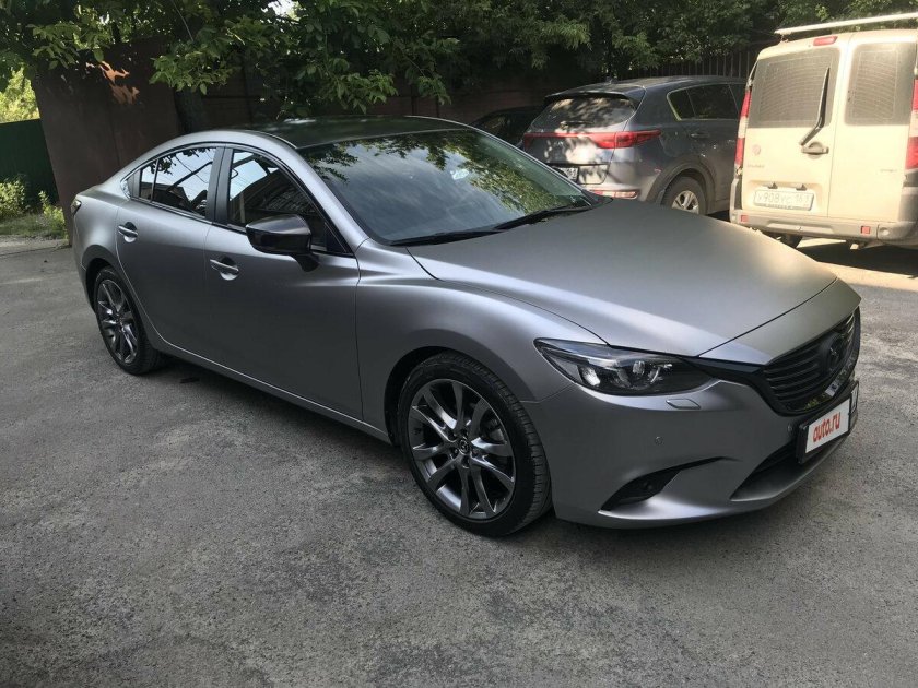 Мазда 6 серая матовая