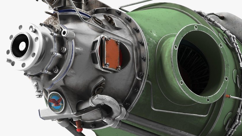 3д модель авиационного двигателя