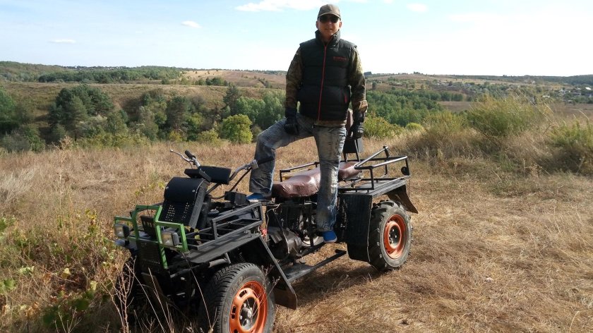 Квадроцикл с двигателем от мотоблока