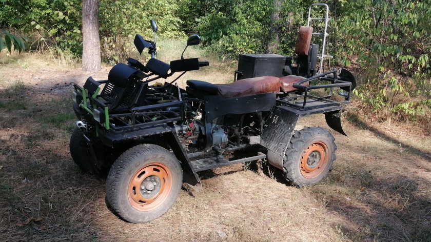 Квадроцикл с двигателем от мотоблока