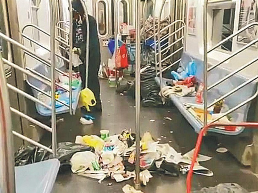 Грязное метро Нью-Йорка