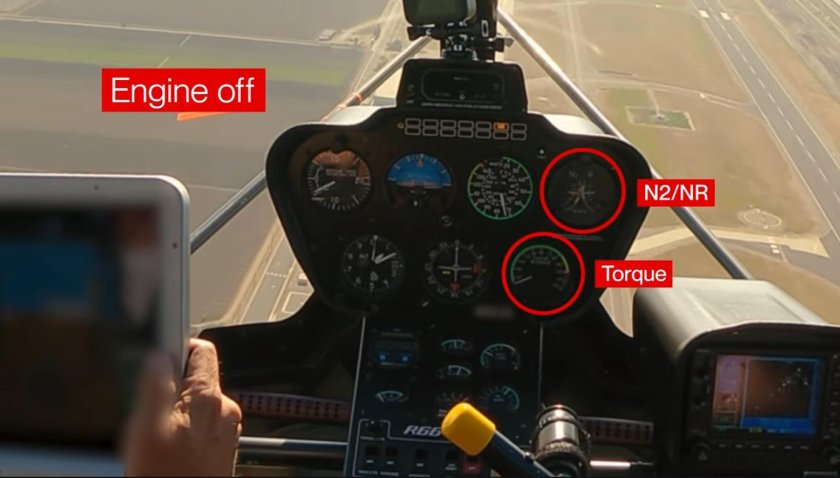 Органы управления вертолетом Робинсон 44