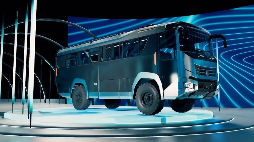 Полноприводный автобус камаз