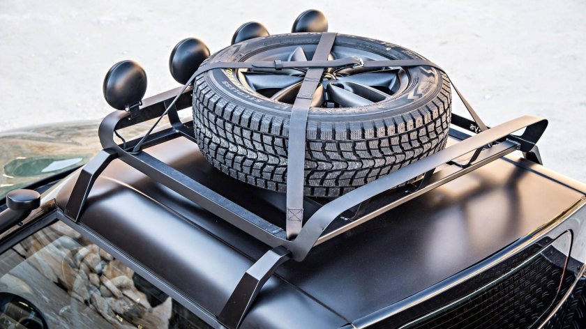 Запаска на крыше