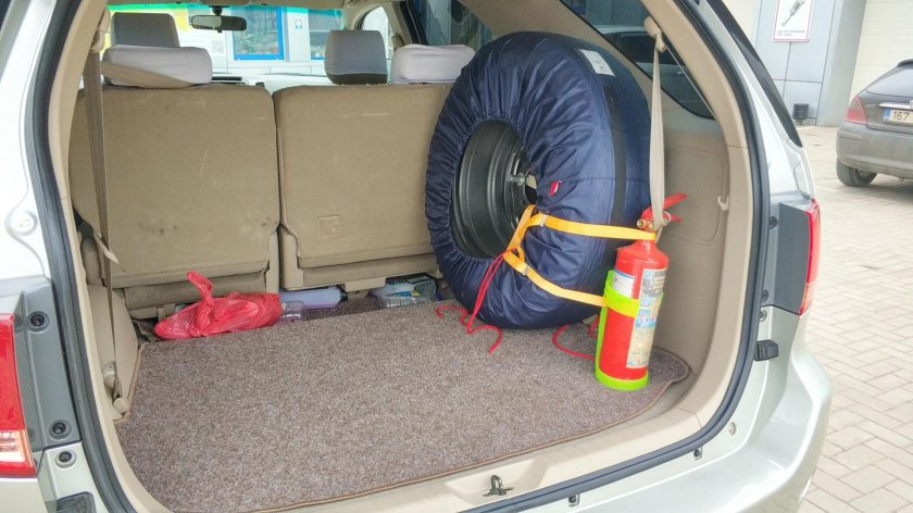 Запасное колесо на Тойота фортунер