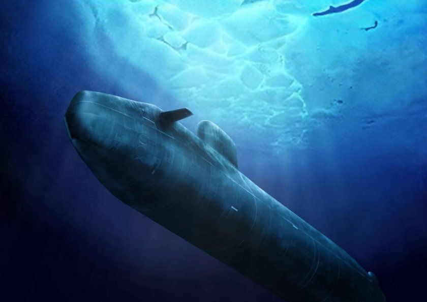 Подводные лодки под водой