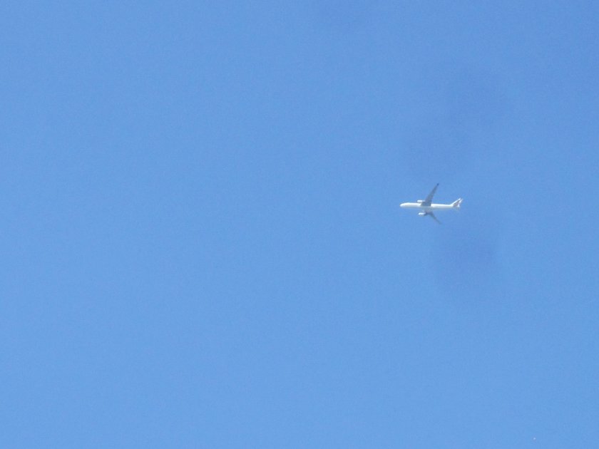 Самолет в небе