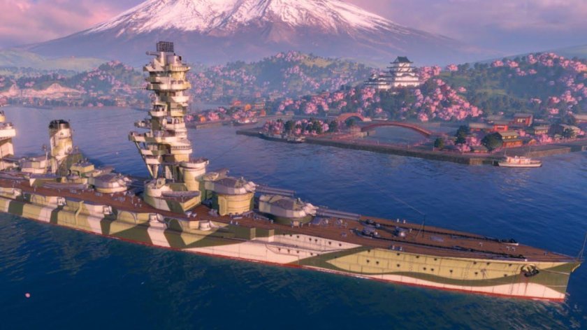 Линкор Амаги в World of Warships