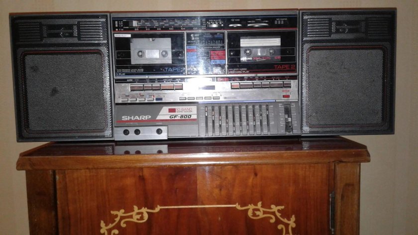 Двухкассетный Шарп 800