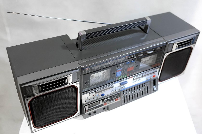 Шарп магнитофон японский двухкассетный