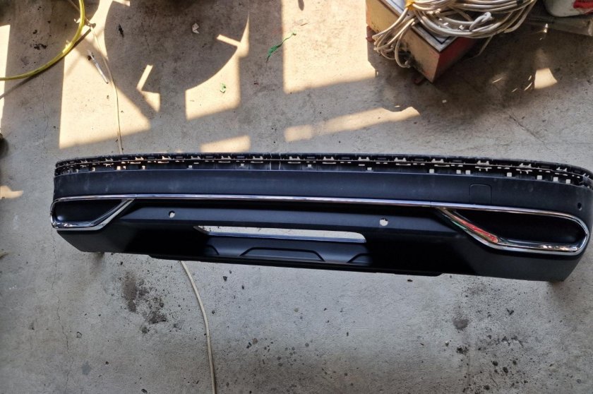 Юбка заднего бампера Тигуан 2 Рестайлинг