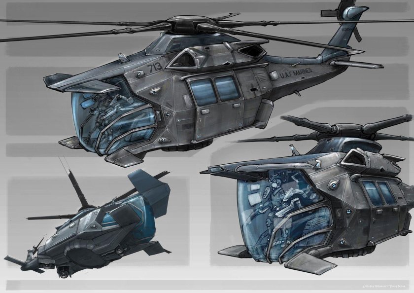 Реактивный конвертоплан концепт