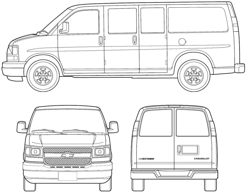 Chevrolet van Blueprint