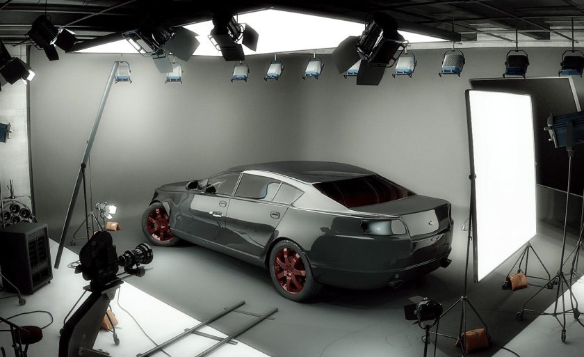 Фотосъемка автомобилей в студии
