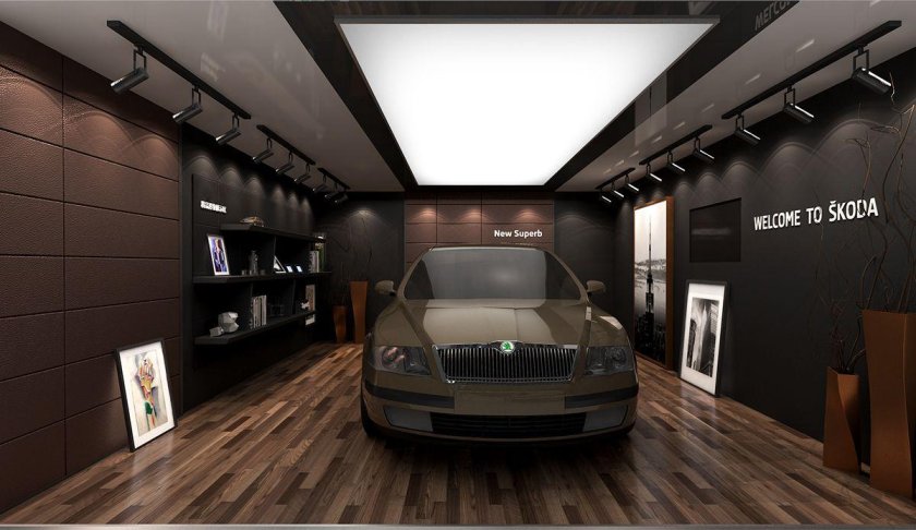 Интерьер гаража