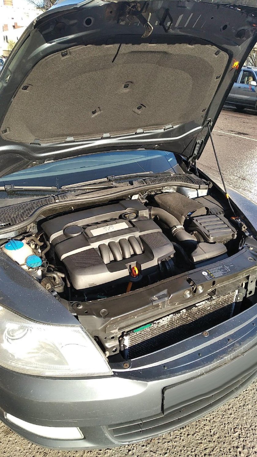 Моторный отсек октавия а5