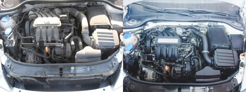 Шкода Октавия а5 1.6 MPI под капотом