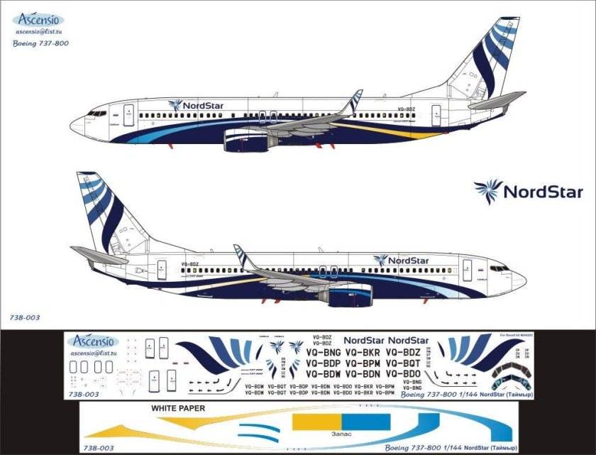 Декаль Боинг 737 800